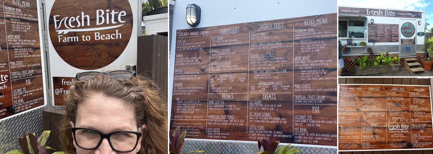 Fresh Bite Farm To Beach Menu