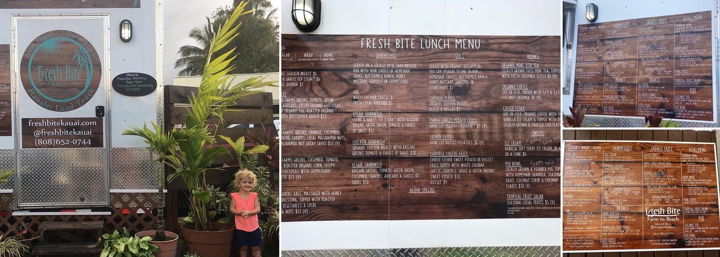 Fresh Bite Farm To Beach Menu