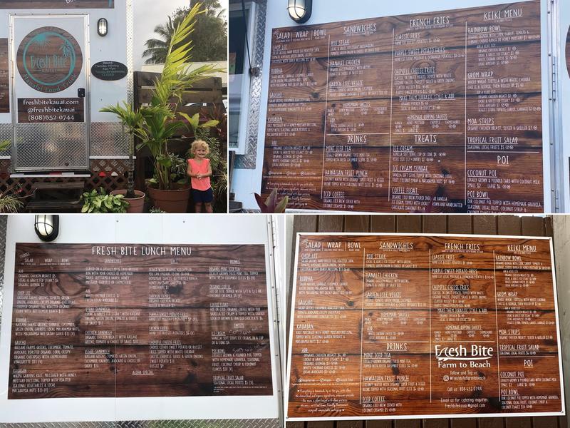 Fresh Bite Farm To Beach Menu