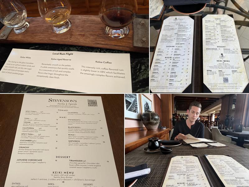 Stevenson's Library Menu