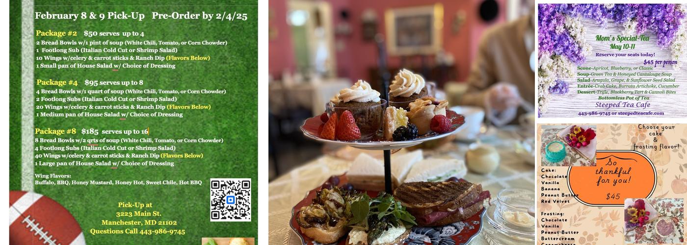 Steeped Tea Cafe Menu