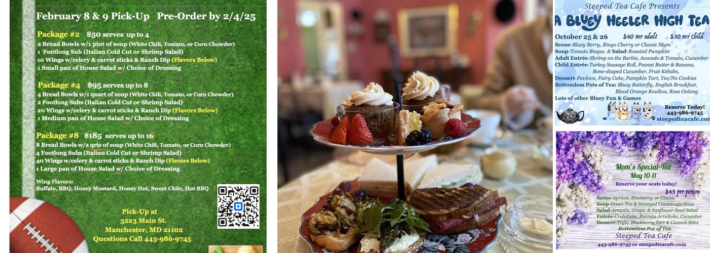 Steeped Tea Cafe Menu