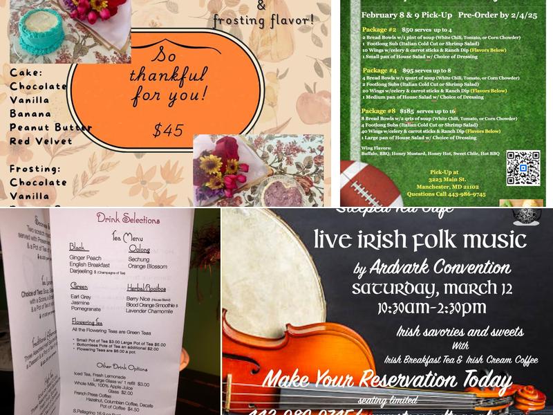 Steeped Tea Cafe Menu