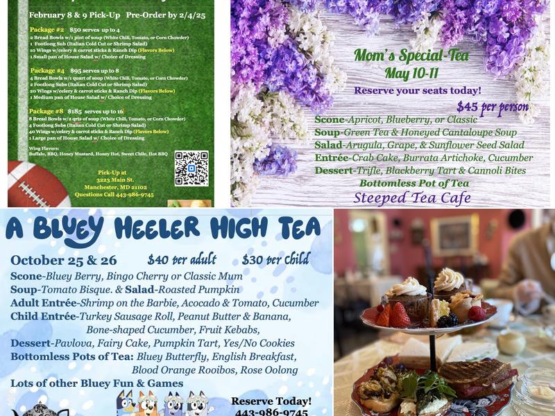 Steeped Tea Cafe Menu