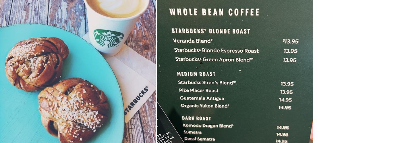 Starbucks Menu