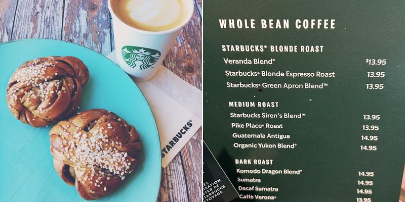 Starbucks Menu
