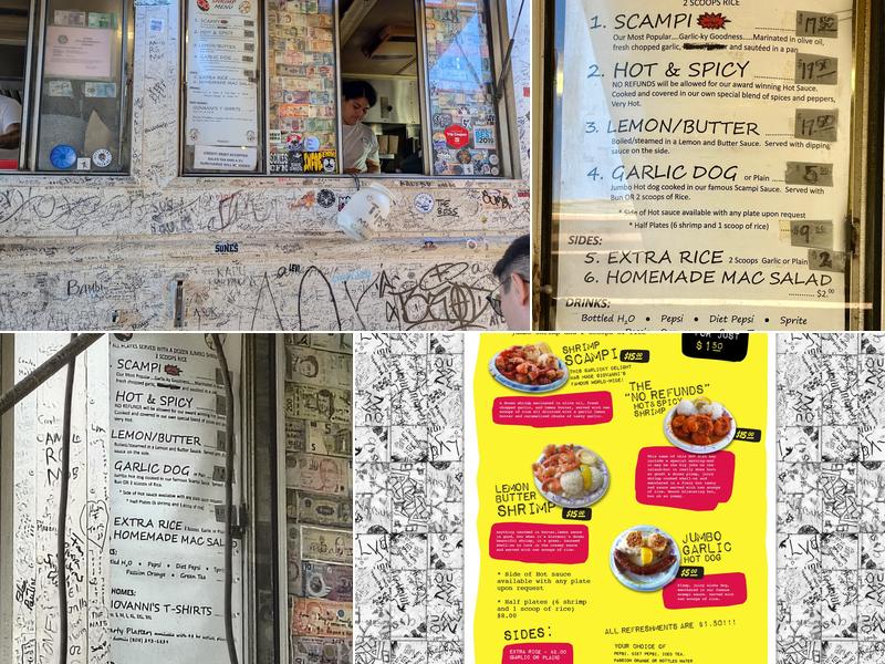 Giovanni's Shrimp Truck Menu