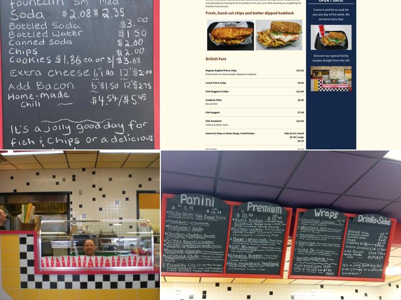 Union Jacks Menu