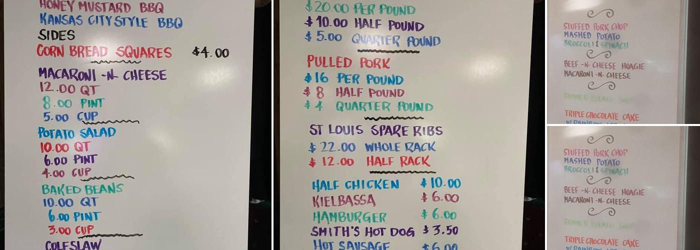 La Barbe Restaurant Menu