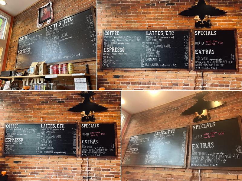 Tight Squeeze Coffee Shop Menu