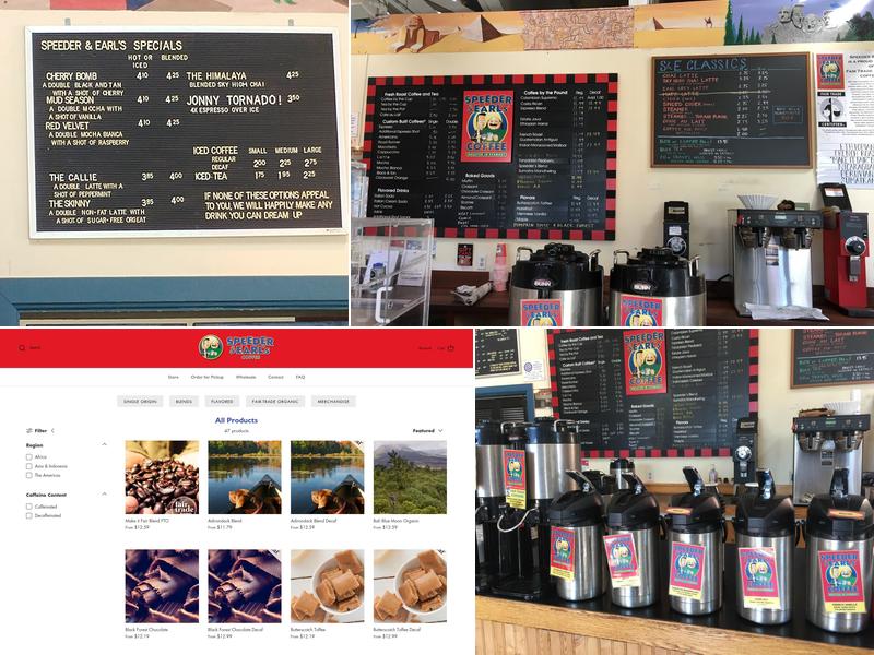 Speeder & Earl's Coffee Menu