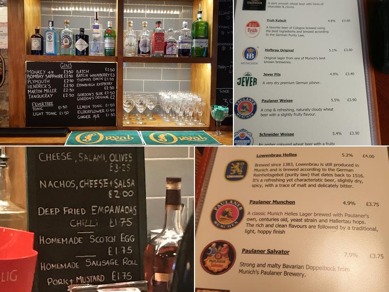 The Bridge Bier Huis Menu