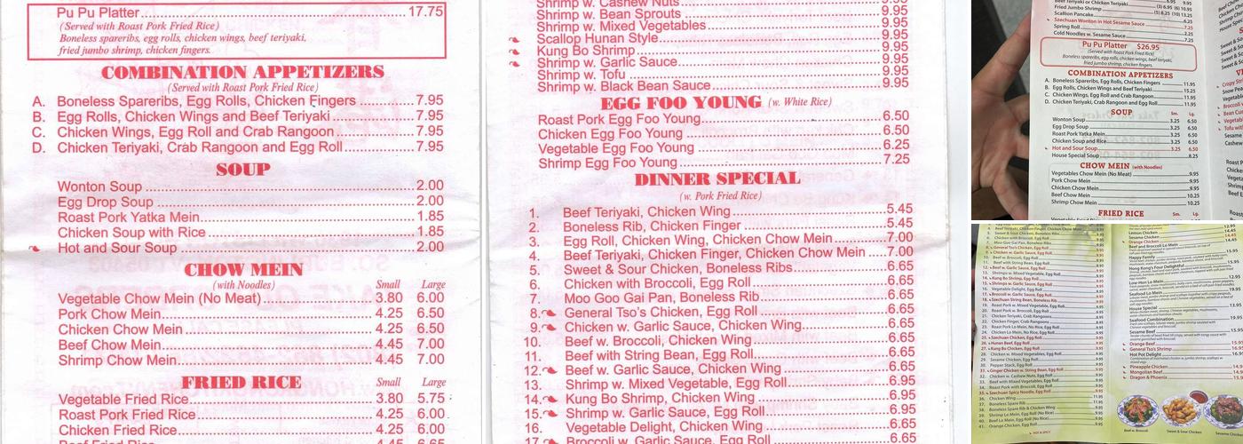 Hong Kong Kitchen Menu