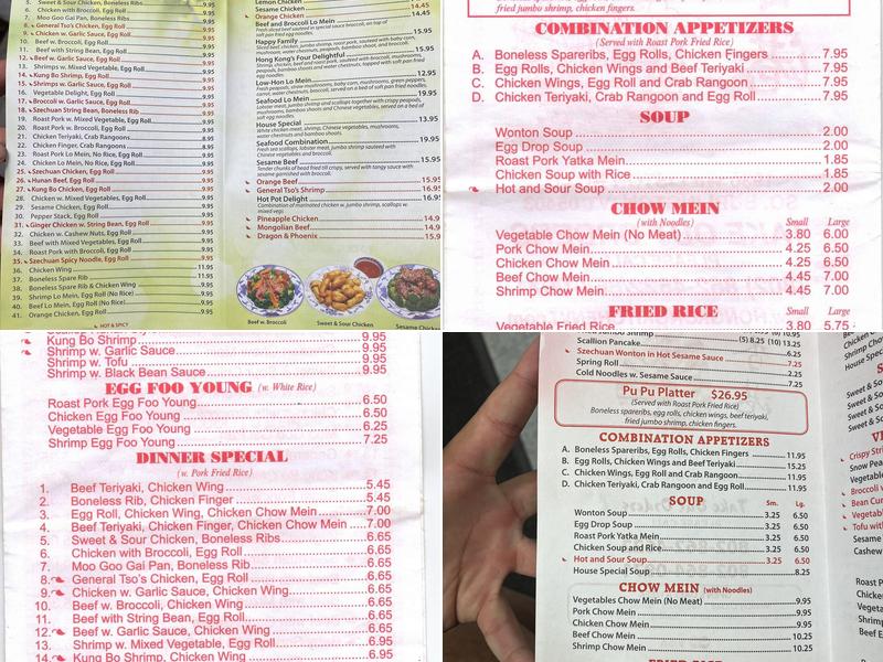 Hong Kong Kitchen Menu