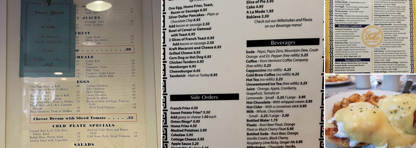 Henry's Diner Menu