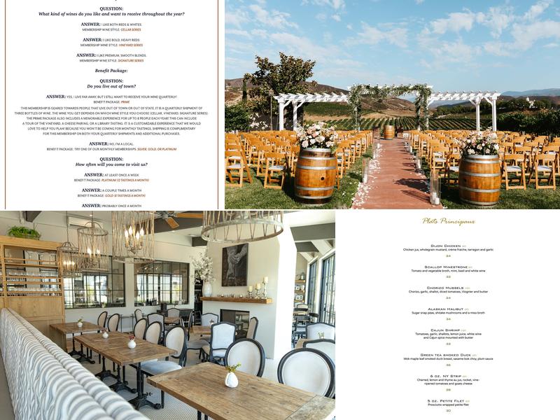 Leoness Cellars Menu