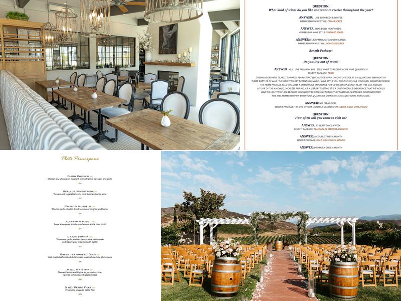 Leoness Cellars Menu