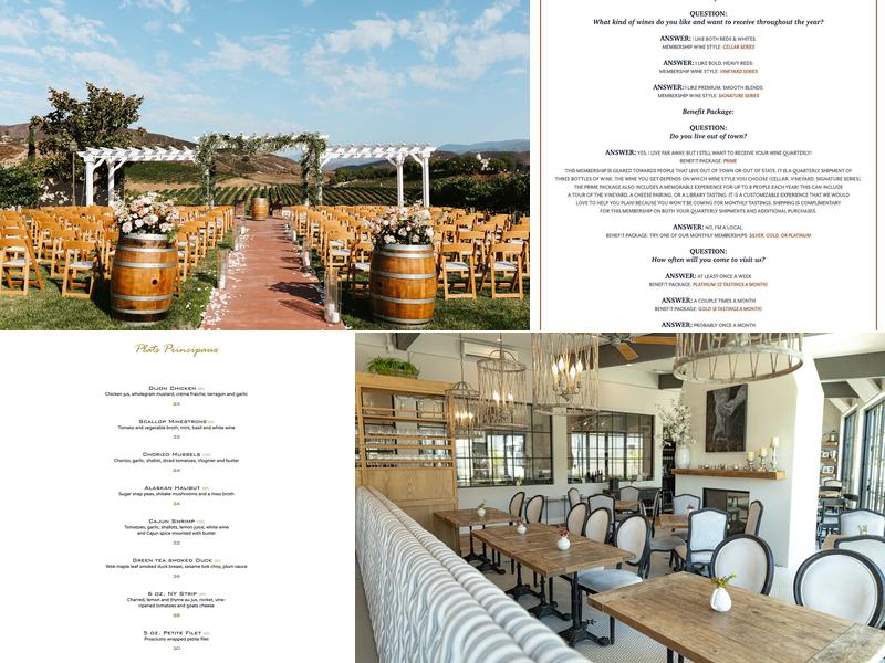 Leoness Cellars Menu