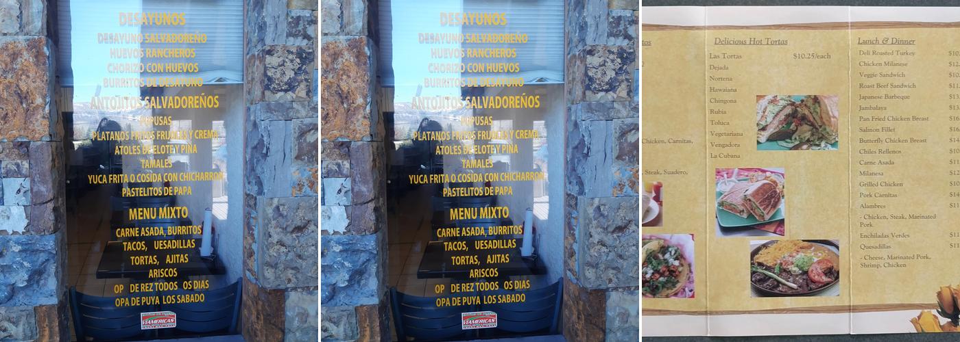 Panaderia San Miguel Menu