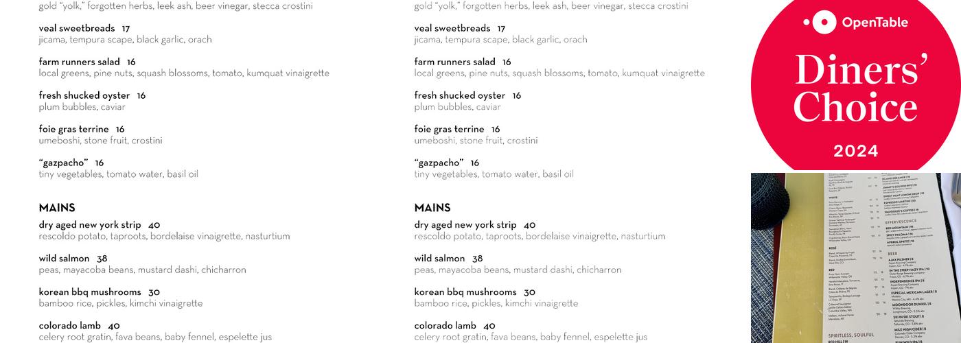 West End Social Menu