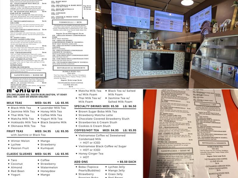 M-Saigon Menu