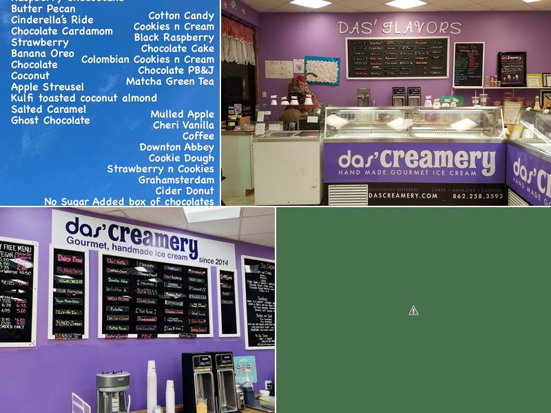 Das' Creamery Menu