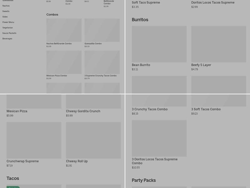 Taco Bell Menu
