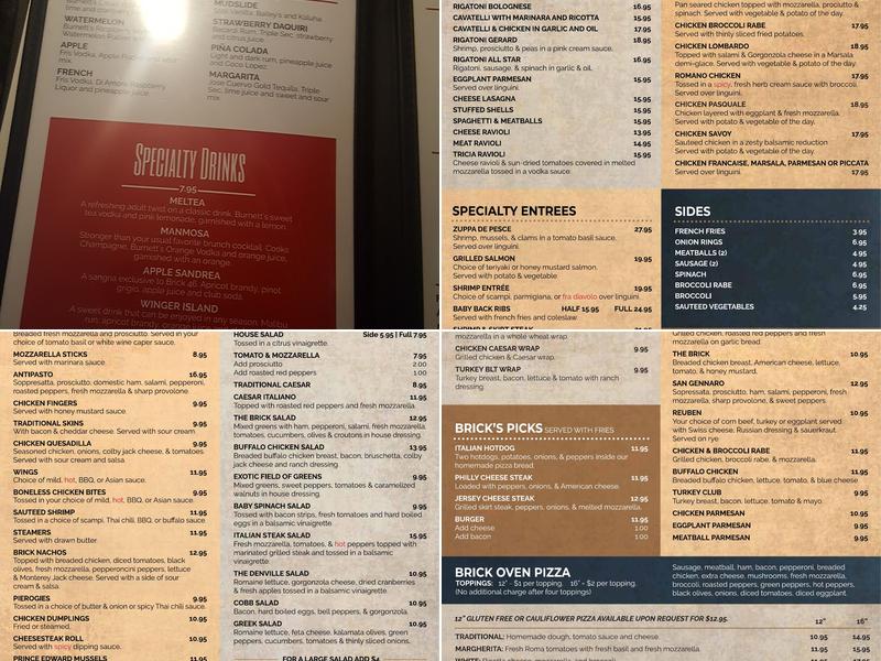 Brick 46 Menu