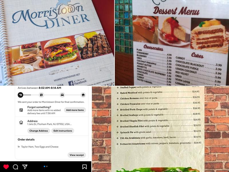 Morristown Diner Menu