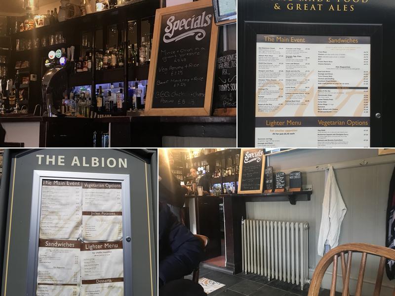 The Albion Menu