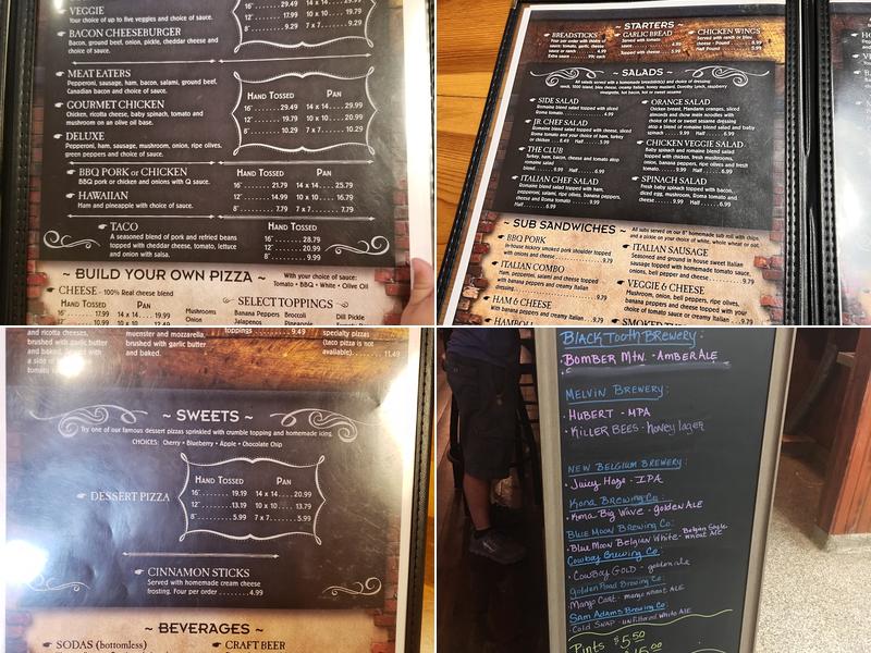 Pizza Place Menu