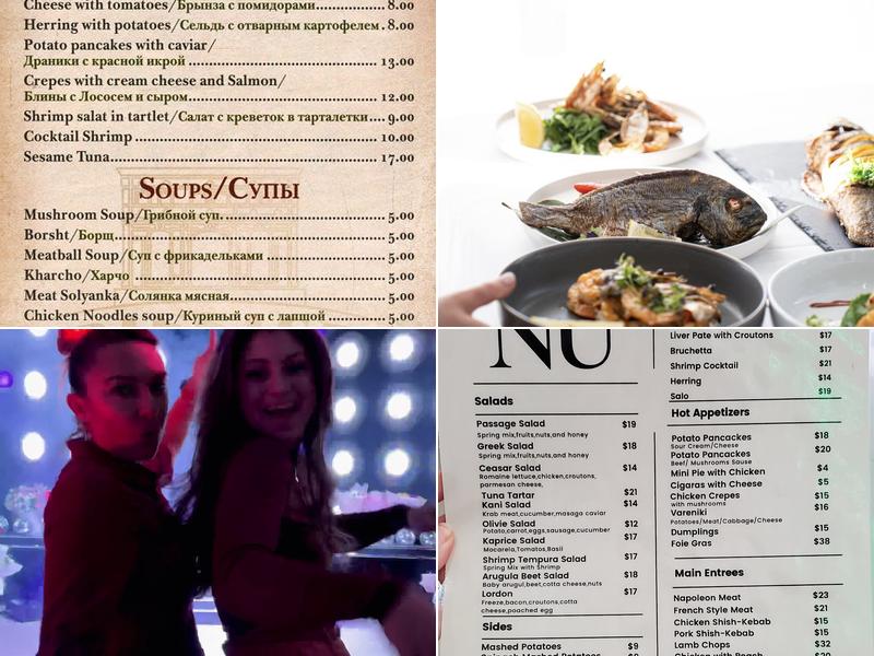 Passage Restaurant Menu