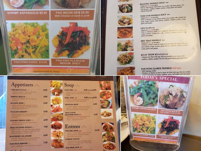 Thai Taste Menu
