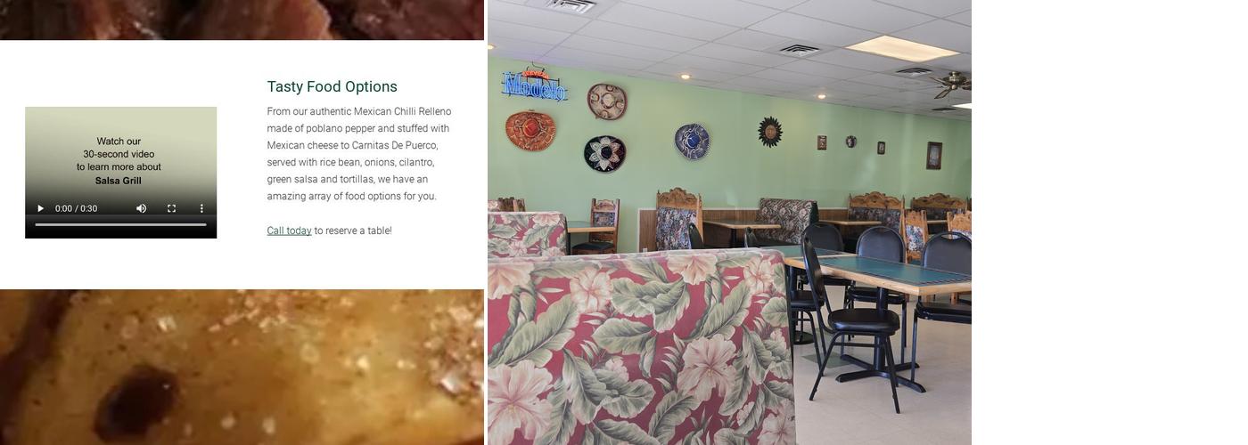 Salsa Grill Menu
