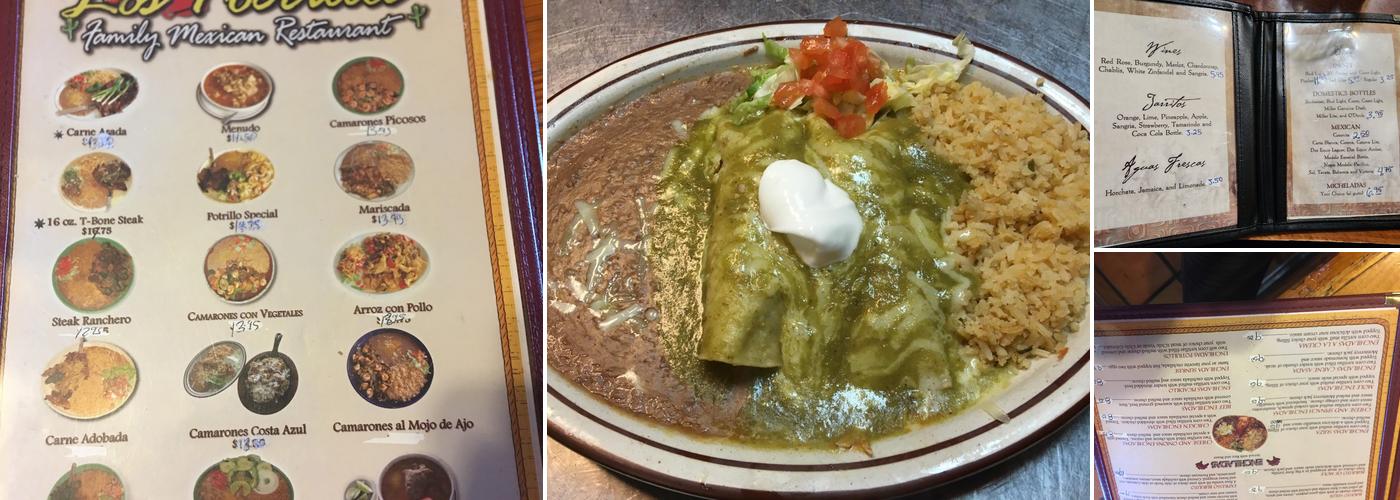 Los Potrillos Menu