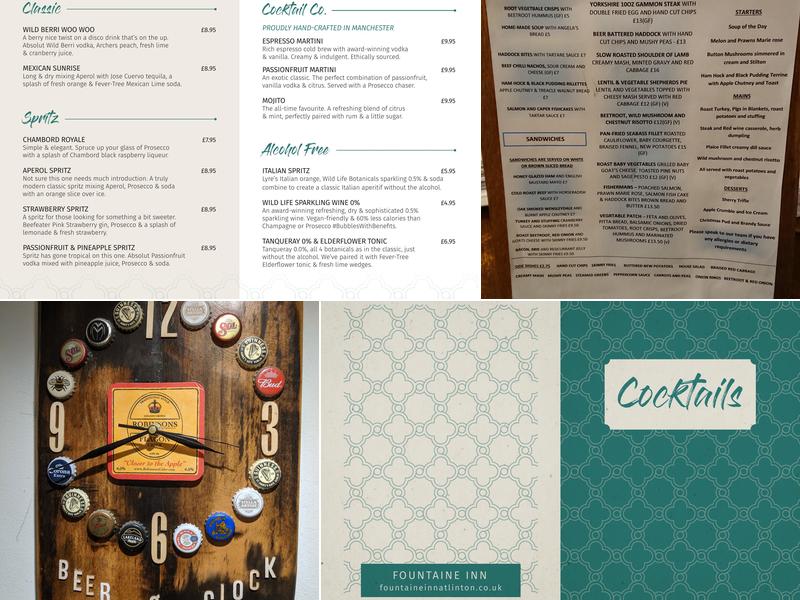 The Fountaine Inn, Linton Menu