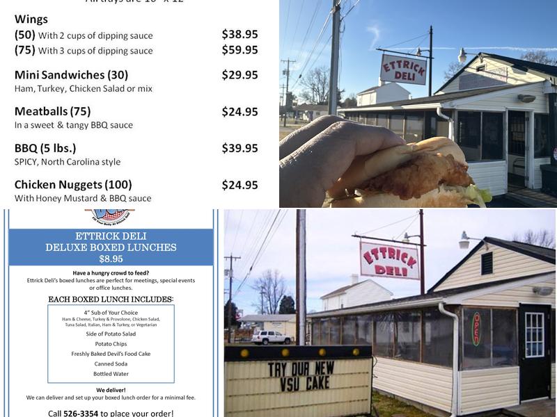Ettrick Deli Menu