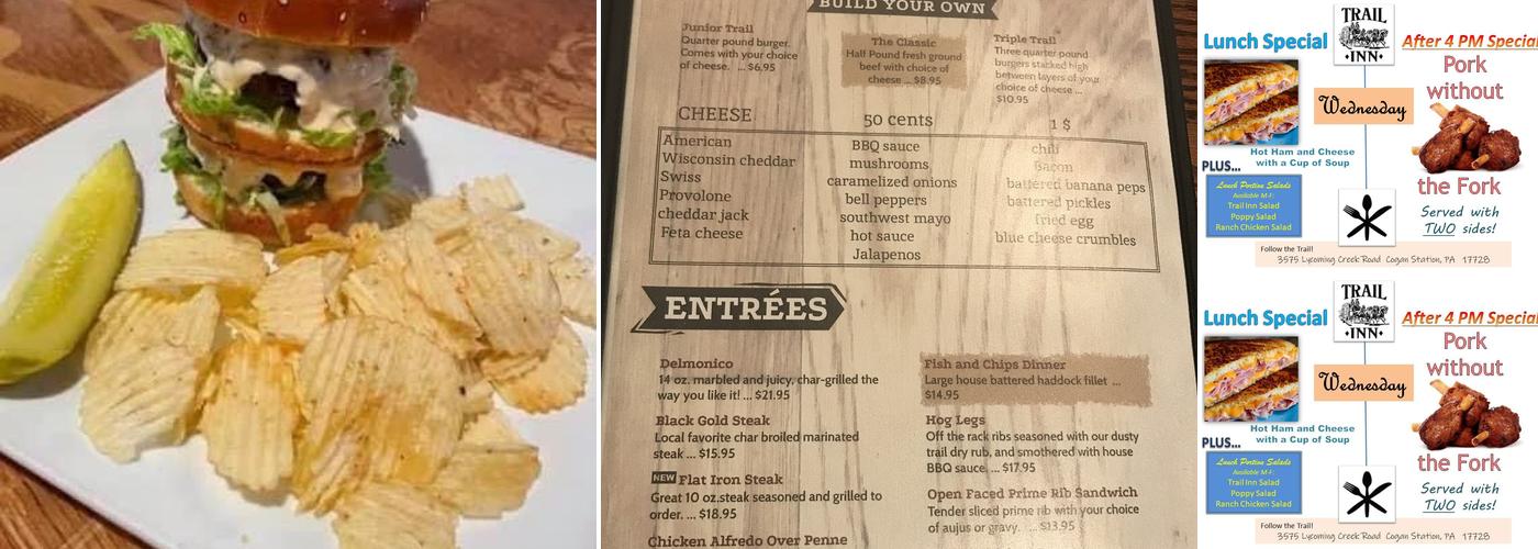 Trail Inn Menu