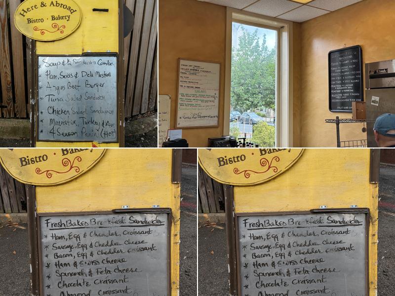 Here and Abroad Menu