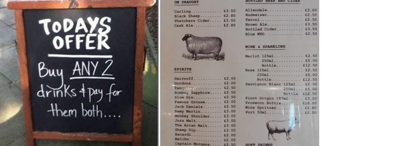 The Baa Menu