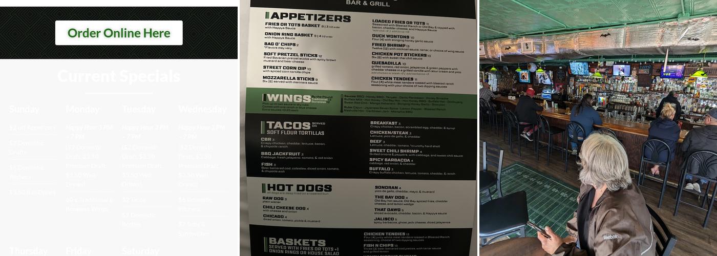 Happy Endings Menu