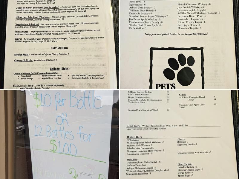 Deutschland Downtown Menu