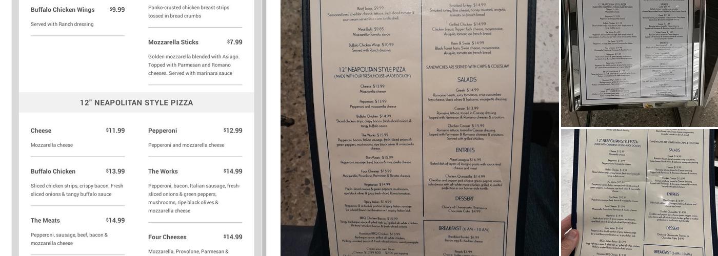 Cafe Americana Menu