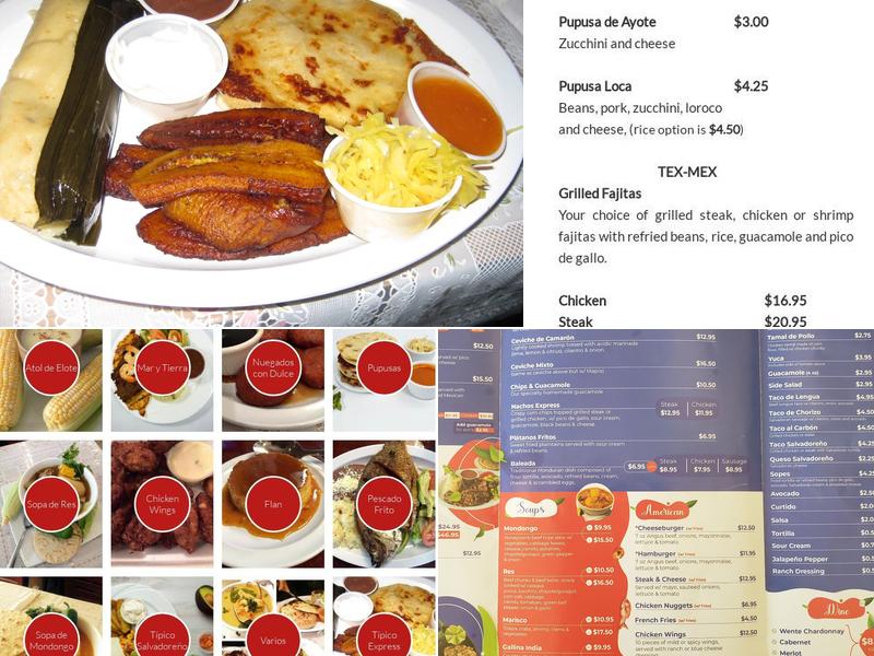 Pupusas Express Menu