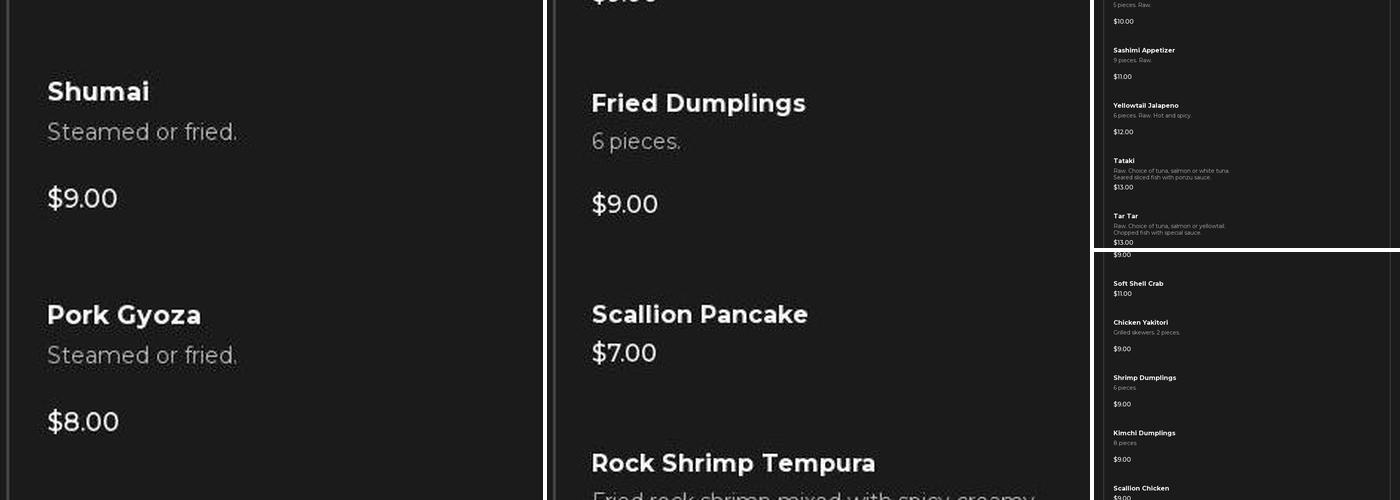 Happy Wok Menu
