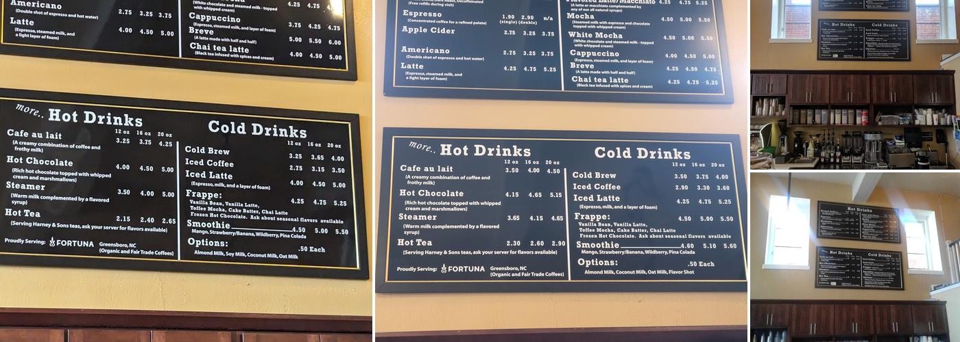 Blackbird Bakery Menu