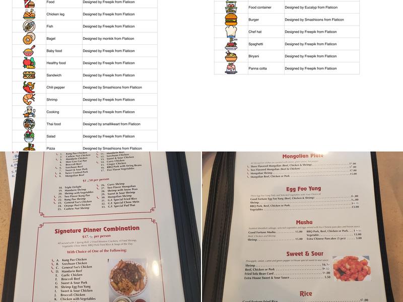 House of Good Fortune Menu