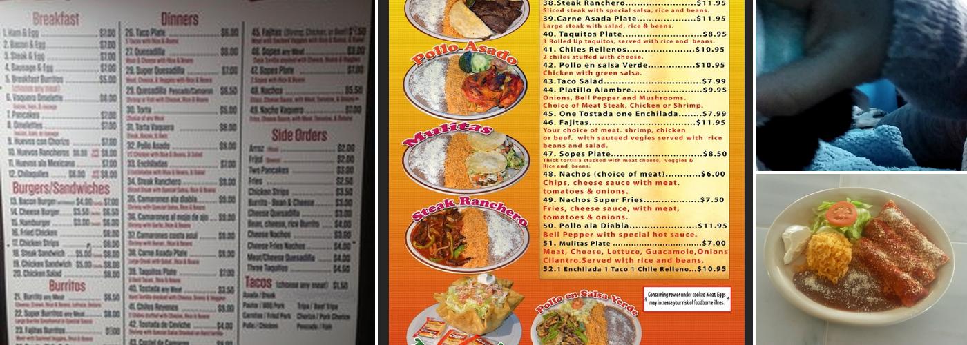 Vaquero Express Menu