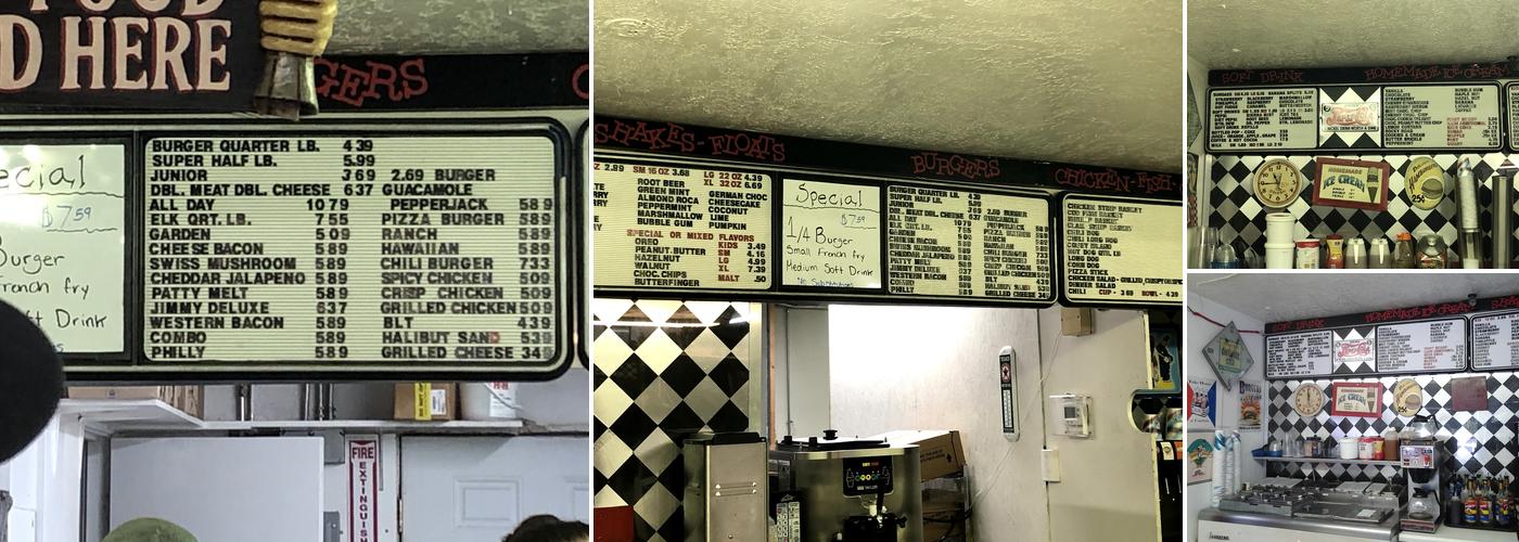 ALF'S Homemade Ice Cream & Burgers Menu