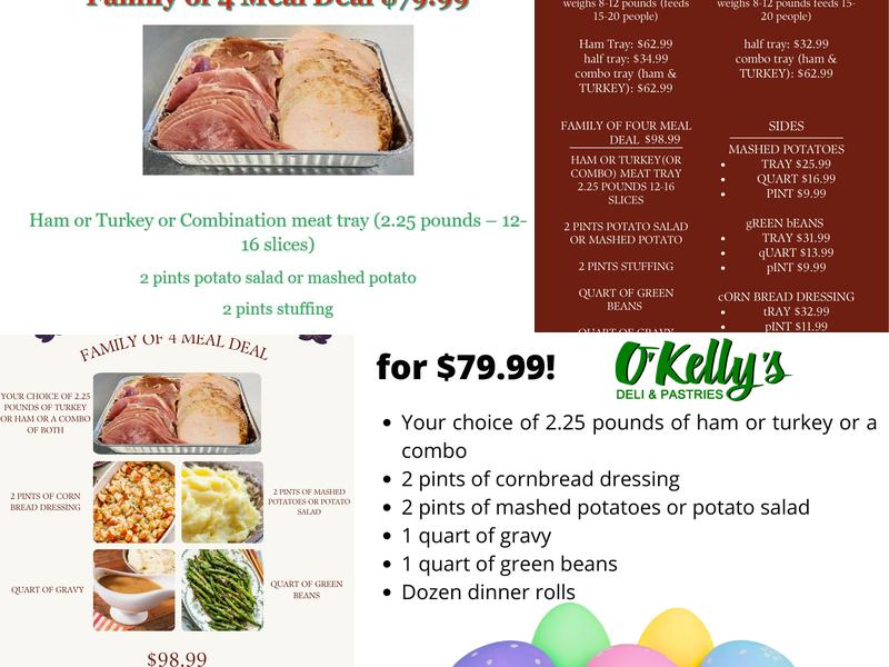 O'Kelly's Menu